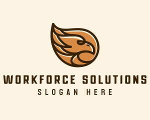 Brown Eagle Head  logo design