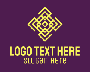 Yellow Pattern Outline  Logo