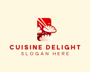 Asian Gyoza Cuisine logo design