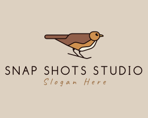 Nature Sparrow Bird Logo