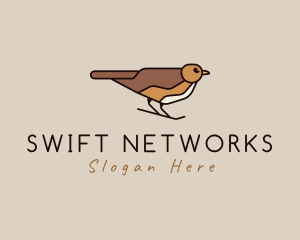 Nature Sparrow Bird logo