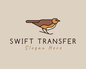 Nature Sparrow Bird logo design