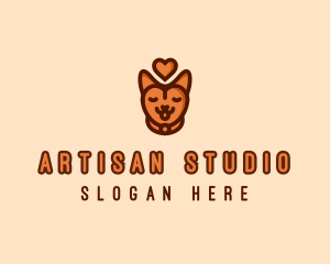 Pet Cat Love  logo design