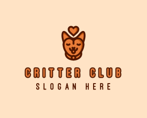 Pet Cat Love  logo design