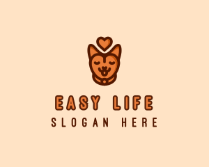 Pet Cat Love  logo design