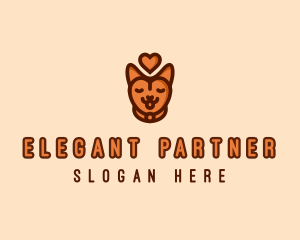 Pet Cat Love  logo design