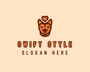 Pet Cat Love  logo design