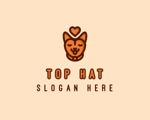 Pet Cat Love  logo design