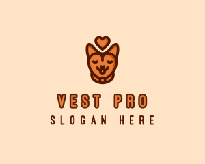 Pet Cat Love  logo design