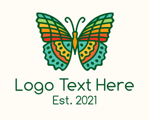 Tropical Radiant Butterfly logo