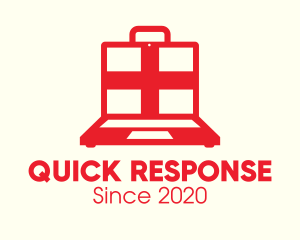 Red Emergency Kit Laptop logo