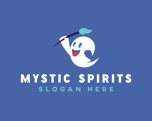 Painter Ghost Spirit logo design