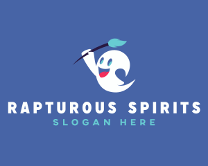 Painter Ghost Spirit logo design