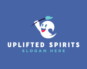 Painter Ghost Spirit logo design