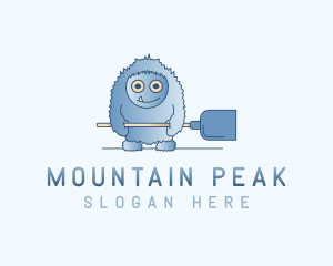 Mountain Yeti Shovel logo design