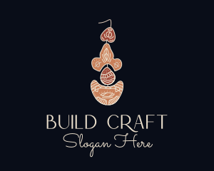 Bohemian Earring Craft logo design