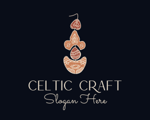 Bohemian Earring Craft logo design