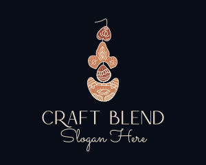 Bohemian Earring Craft logo design