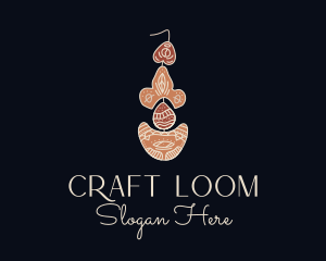 Bohemian Earring Craft logo design