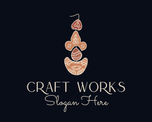 Bohemian Earring Craft logo design