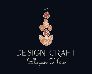 Bohemian Earring Craft logo design