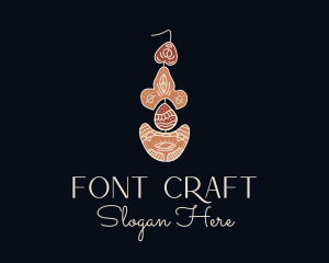 Bohemian Earring Craft logo design