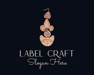 Bohemian Earring Craft logo design