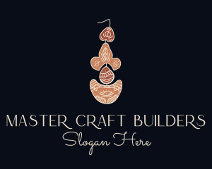 Bohemian Earring Craft logo design