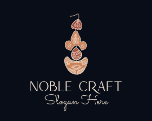 Bohemian Earring Craft logo design