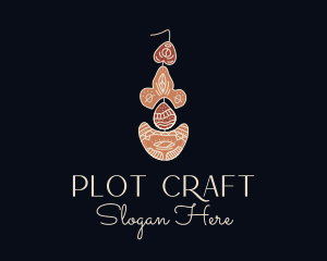 Bohemian Earring Craft logo design