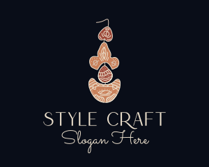 Bohemian Earring Craft logo design