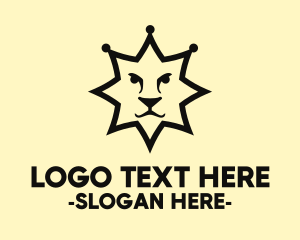 Lion - Sheriff Star Lion logo design