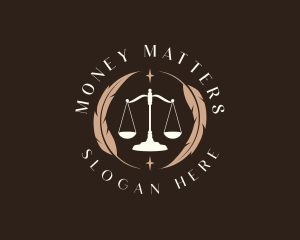 Legal Feather Scale Logo