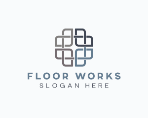 Tile Flooring Pattern logo design