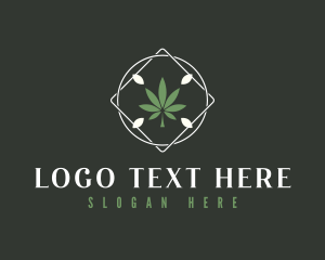 Cannabis Weed Leaf logo