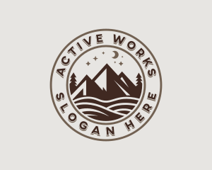 Peak Mountain Adventure logo design