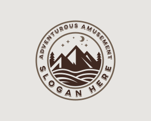 Peak Mountain Adventure logo design