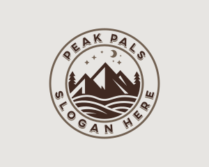 Peak Mountain Adventure logo design