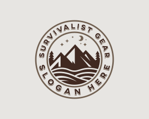 Peak Mountain Adventure logo design