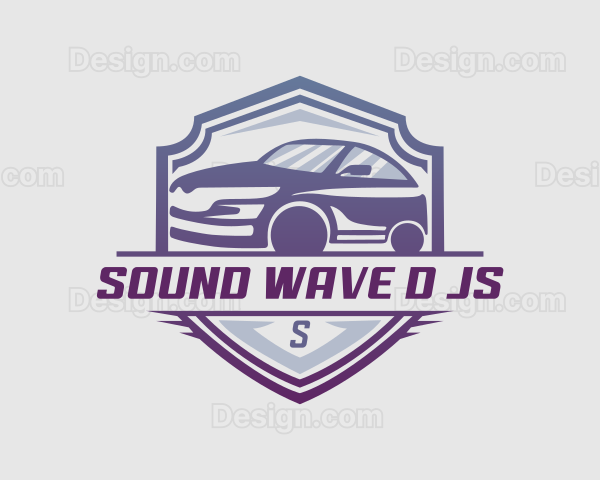 Gradient Race Car Logo