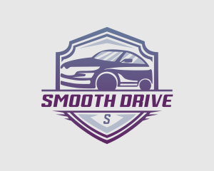 Gradient Race Car logo design