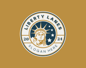 America Liberty Statue logo