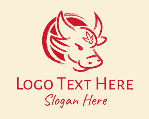 Asian Red Paint Ox logo