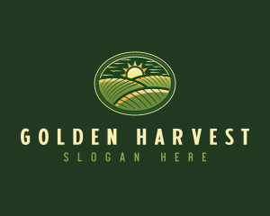 Farming Field Agriculture logo design