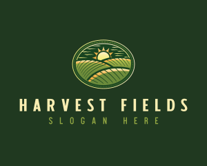 Farming Feild Agriculture logo design