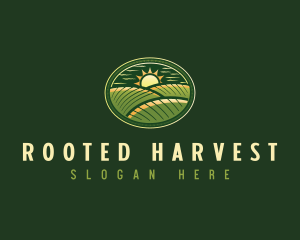 Farming Field Agriculture logo design