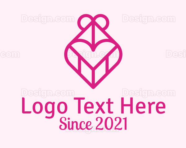 Pink Heart Gift Logo