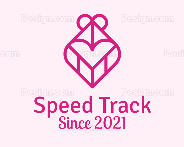 Pink Heart Gift Logo