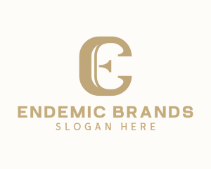 Professional Brand Letter E logo design