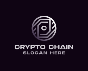 Tech Crypto Bitcoin logo design